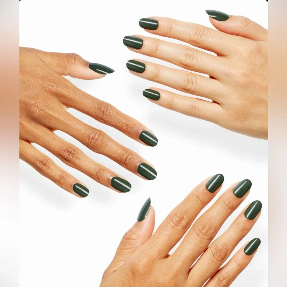 OPI On Point Press-On Nail Kit Suzi the First Lady of Nails Dark Green